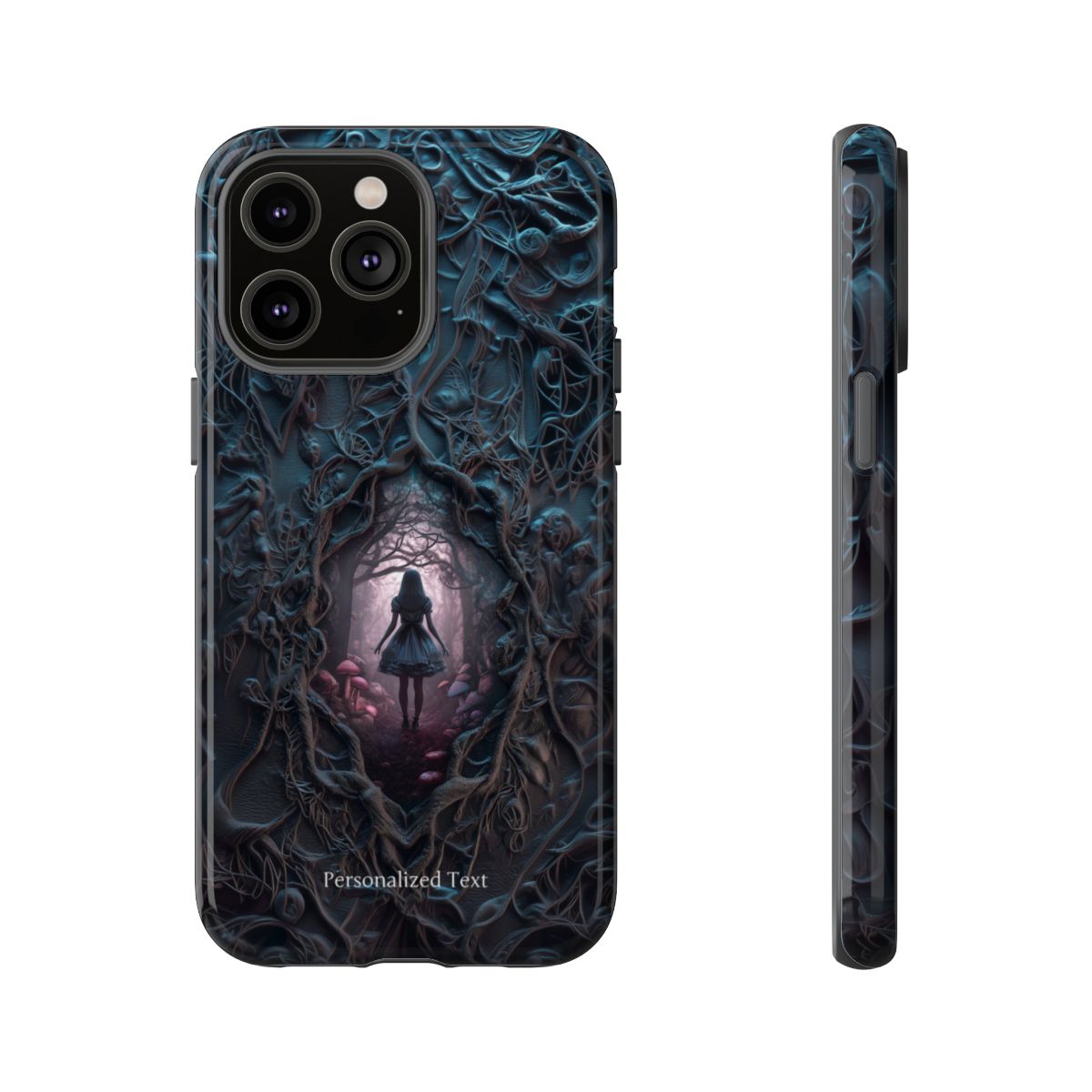 Personalized Dark Enchanted Forest Phone Case – Gothic Fairy Tale Portal Cover for iPhone, Samsung Galaxy & Google Pixel