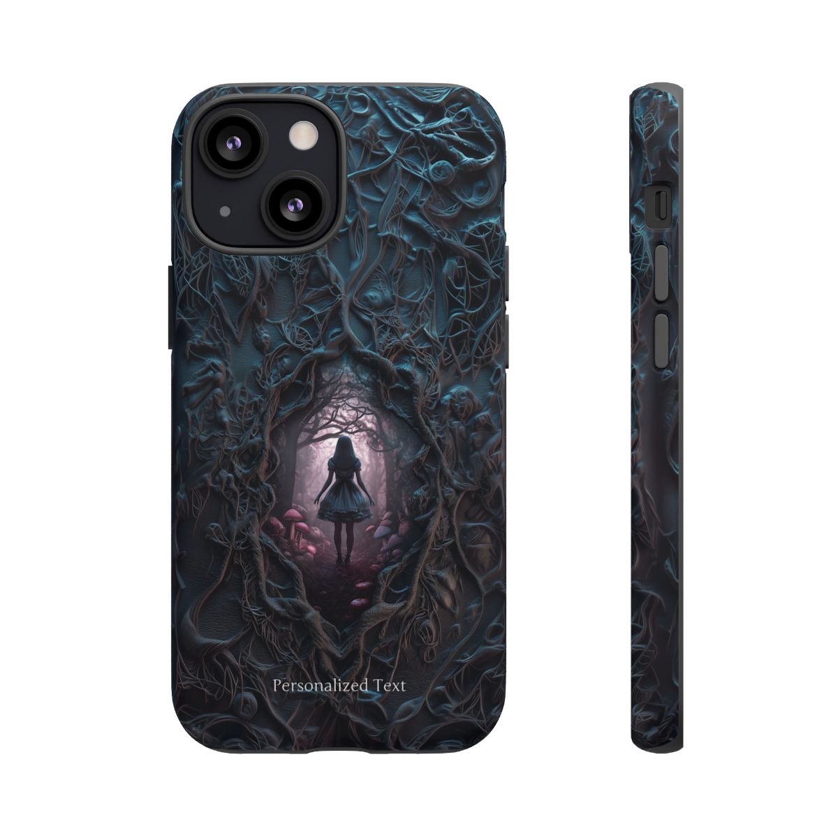 Personalized Dark Enchanted Forest Phone Case – Gothic Fairy Tale Portal Cover for iPhone, Samsung Galaxy & Google Pixel