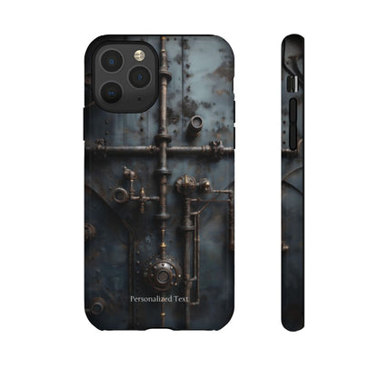 Personalized Steampunk Industrial Pipes Phone Case – Vintage Mechanical Machinery Cover for iPhone, Samsung Galaxy & Google Pixel