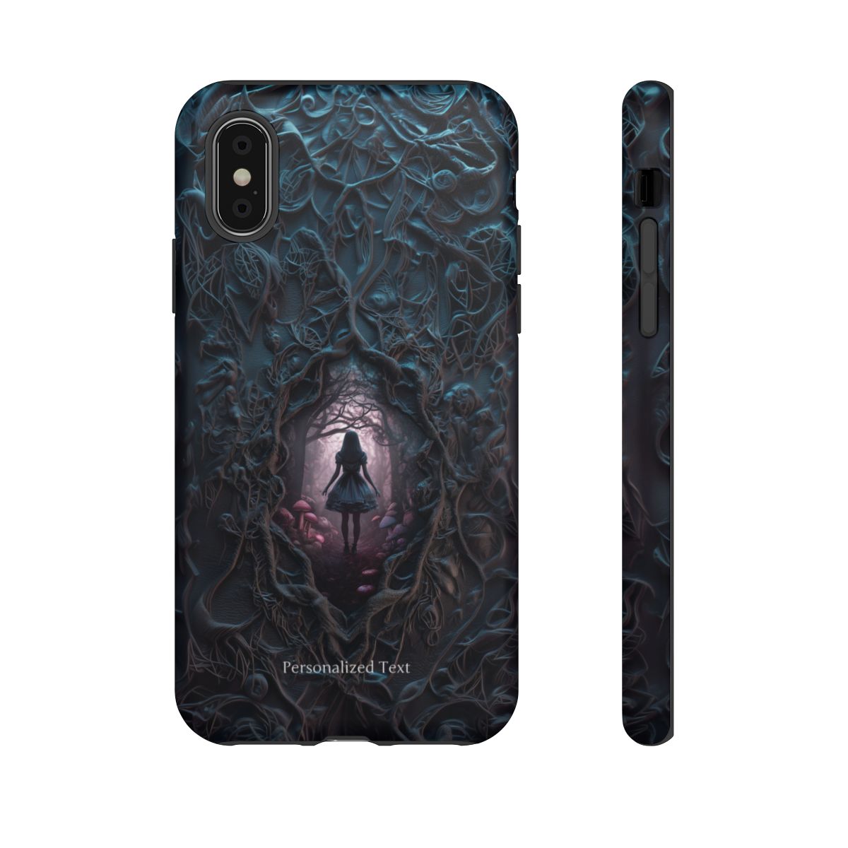 Personalized Dark Enchanted Forest Phone Case – Gothic Fairy Tale Portal Cover for iPhone, Samsung Galaxy & Google Pixel