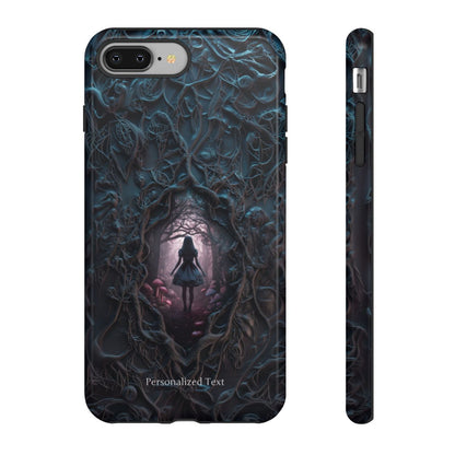 Personalized Dark Enchanted Forest Phone Case – Gothic Fairy Tale Portal Cover for iPhone, Samsung Galaxy & Google Pixel