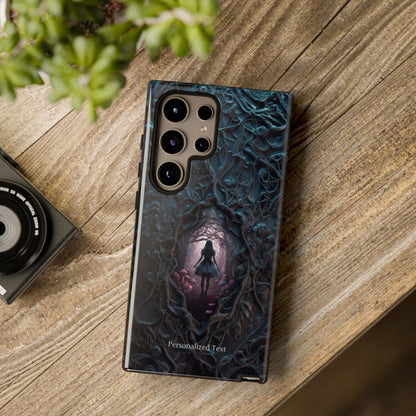 Personalized Dark Enchanted Forest Phone Case – Gothic Fairy Tale Portal Cover for iPhone, Samsung Galaxy & Google Pixel