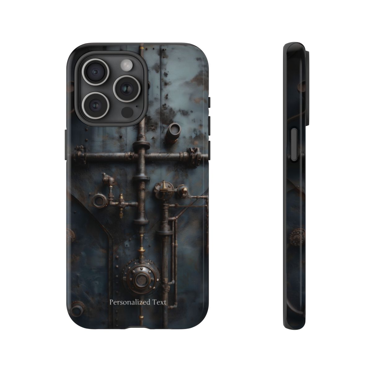 Personalized Steampunk Industrial Pipes Phone Case – Vintage Mechanical Machinery Cover for iPhone, Samsung Galaxy & Google Pixel