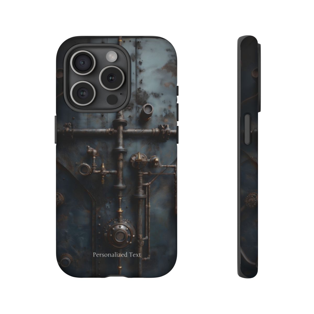 Personalized Steampunk Industrial Pipes Phone Case – Vintage Mechanical Machinery Cover for iPhone, Samsung Galaxy & Google Pixel