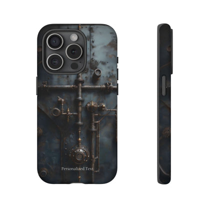Personalized Steampunk Industrial Pipes Phone Case – Vintage Mechanical Machinery Cover for iPhone, Samsung Galaxy & Google Pixel