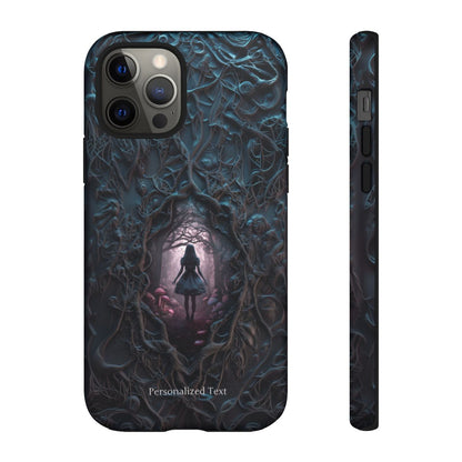Personalized Dark Enchanted Forest Phone Case – Gothic Fairy Tale Portal Cover for iPhone, Samsung Galaxy & Google Pixel
