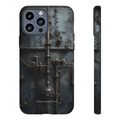 Personalized Steampunk Industrial Pipes Phone Case – Vintage Mechanical Machinery Cover for iPhone, Samsung Galaxy & Google Pixel