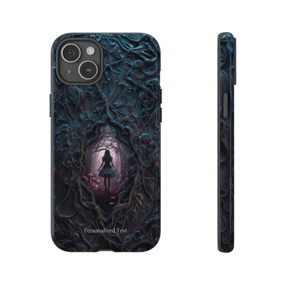 Personalized Dark Enchanted Forest Phone Case – Gothic Fairy Tale Portal Cover for iPhone, Samsung Galaxy & Google Pixel