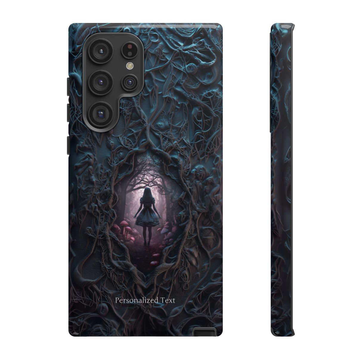 Personalized Dark Enchanted Forest Phone Case – Gothic Fairy Tale Portal Cover for iPhone, Samsung Galaxy & Google Pixel