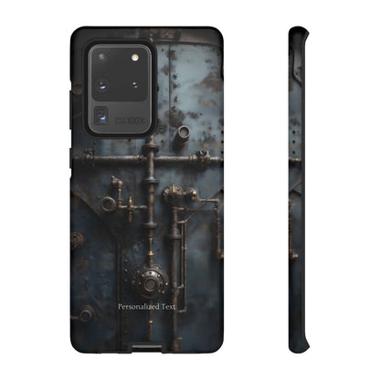Personalized Steampunk Industrial Pipes Phone Case – Vintage Mechanical Machinery Cover for iPhone, Samsung Galaxy & Google Pixel