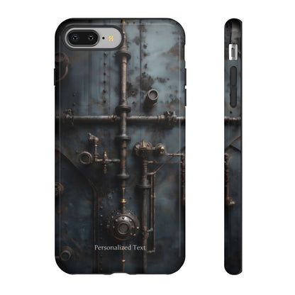 Personalized Steampunk Industrial Pipes Phone Case – Vintage Mechanical Machinery Cover for iPhone, Samsung Galaxy & Google Pixel