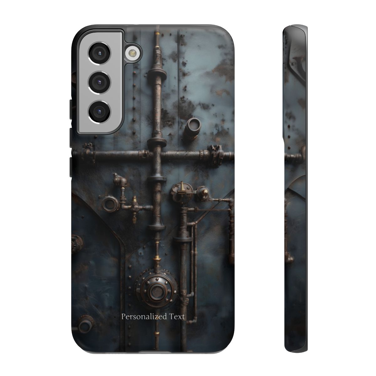 Personalized Steampunk Industrial Pipes Phone Case – Vintage Mechanical Machinery Cover for iPhone, Samsung Galaxy & Google Pixel