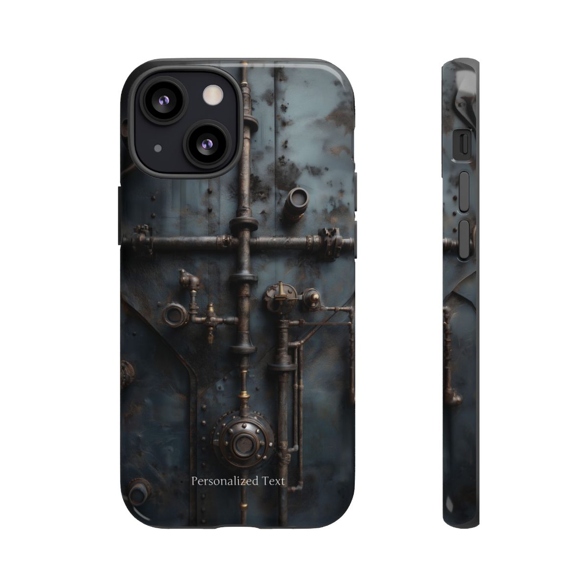 Personalized Steampunk Industrial Pipes Phone Case – Vintage Mechanical Machinery Cover for iPhone, Samsung Galaxy & Google Pixel