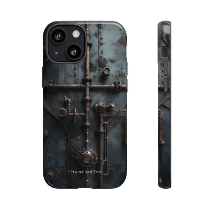 Personalized Steampunk Industrial Pipes Phone Case – Vintage Mechanical Machinery Cover for iPhone, Samsung Galaxy & Google Pixel