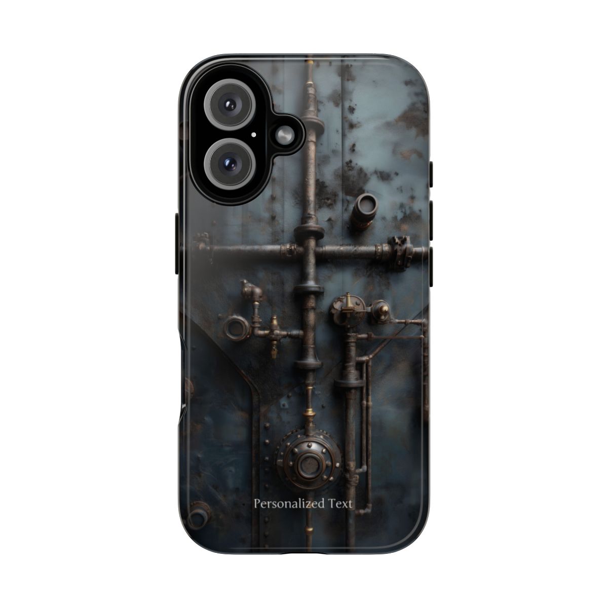 Personalized Steampunk Industrial Pipes Phone Case – Vintage Mechanical Machinery Cover for iPhone, Samsung Galaxy & Google Pixel
