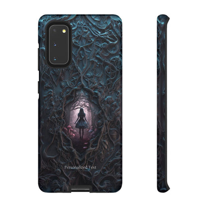 Personalized Dark Enchanted Forest Phone Case – Gothic Fairy Tale Portal Cover for iPhone, Samsung Galaxy & Google Pixel