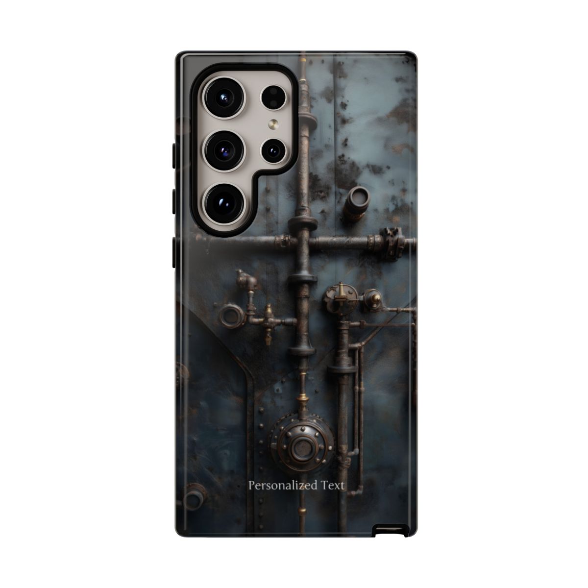 Personalized Steampunk Industrial Pipes Phone Case – Vintage Mechanical Machinery Cover for iPhone, Samsung Galaxy & Google Pixel