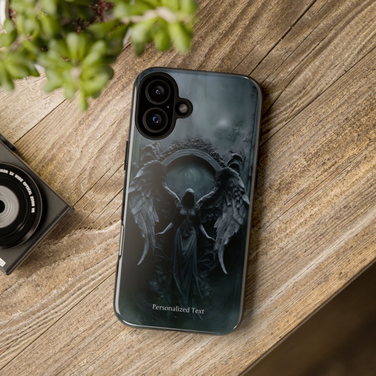Personalized Dark Angel Phone Case – Gothic Fallen Angel Fantasy Art for iPhone, Samsung Galaxy & Google Pixel