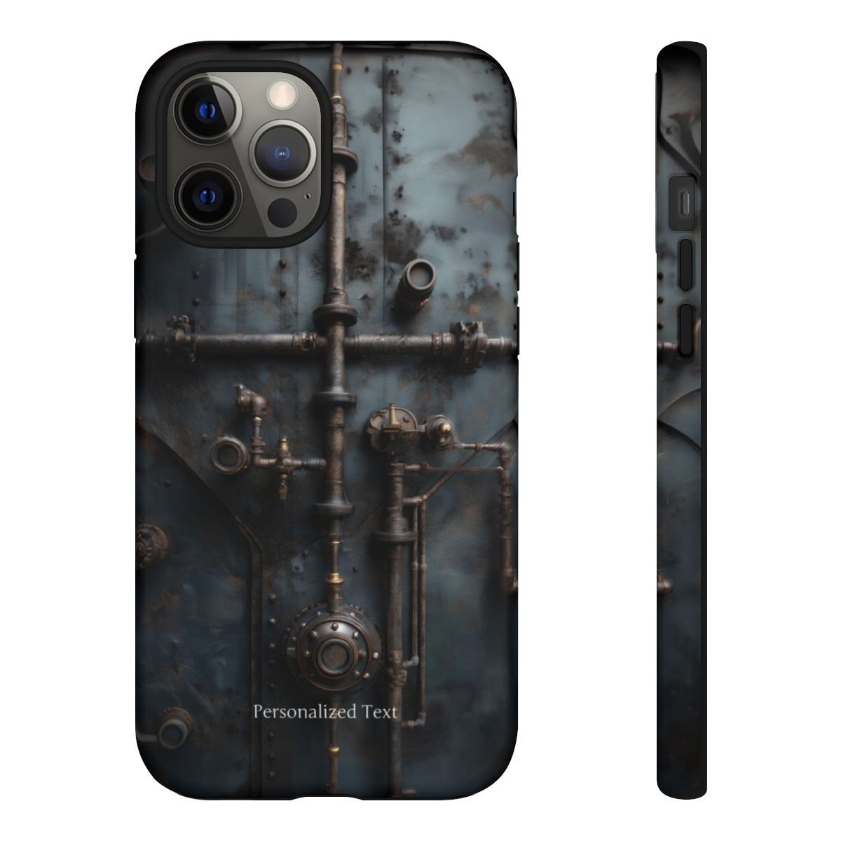 Personalized Steampunk Industrial Pipes Phone Case – Vintage Mechanical Machinery Cover for iPhone, Samsung Galaxy & Google Pixel