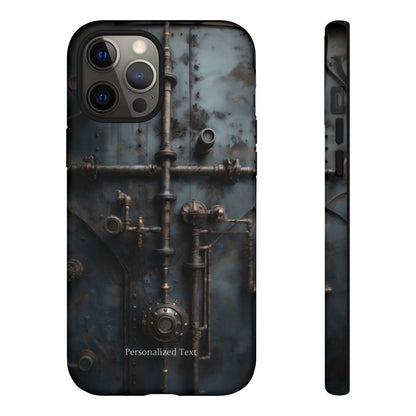 Personalized Steampunk Industrial Pipes Phone Case – Vintage Mechanical Machinery Cover for iPhone, Samsung Galaxy & Google Pixel