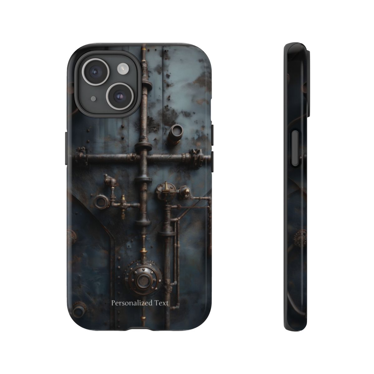 Personalized Steampunk Industrial Pipes Phone Case – Vintage Mechanical Machinery Cover for iPhone, Samsung Galaxy & Google Pixel