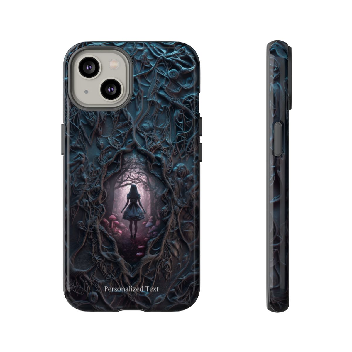 Personalized Dark Enchanted Forest Phone Case – Gothic Fairy Tale Portal Cover for iPhone, Samsung Galaxy & Google Pixel