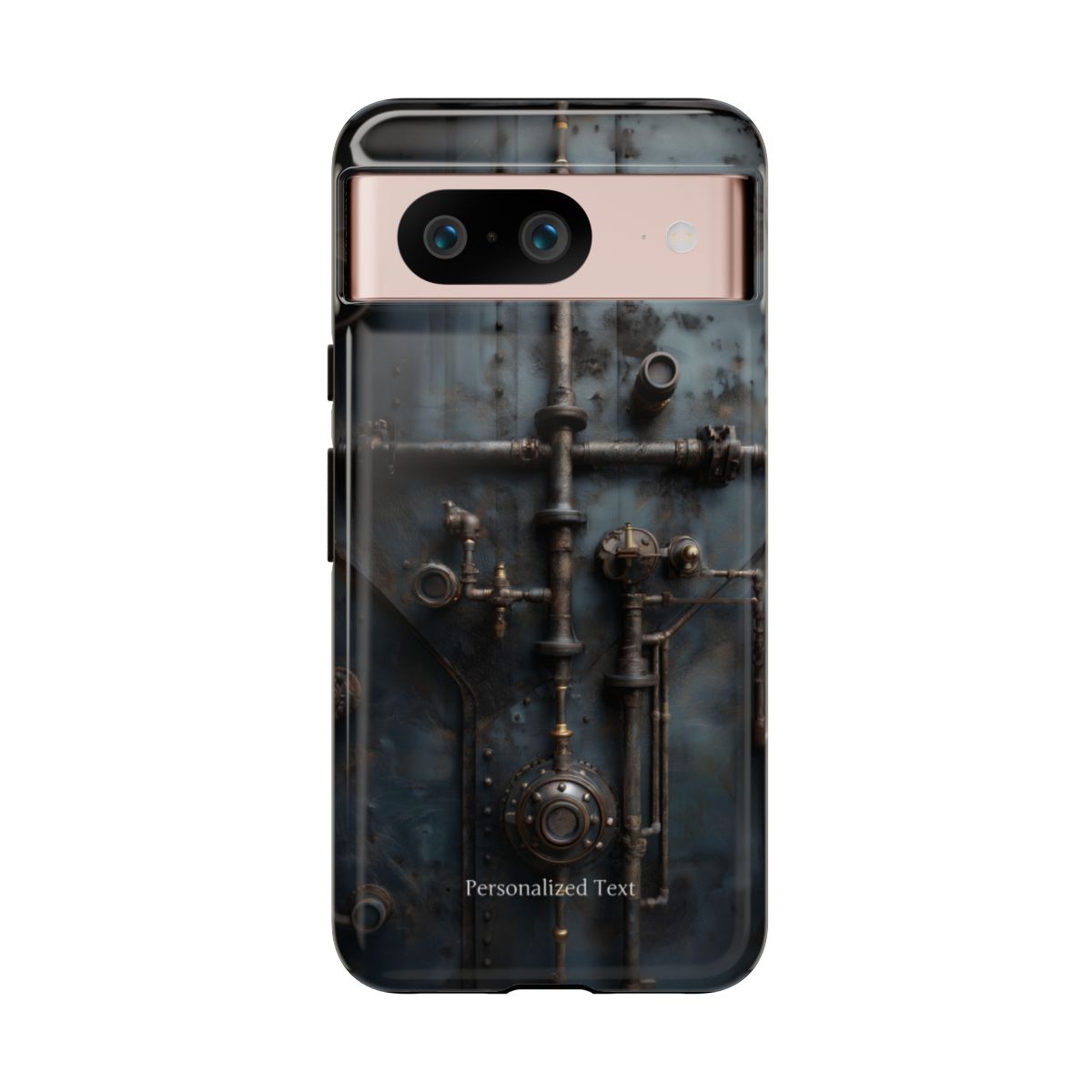 Personalized Steampunk Industrial Pipes Phone Case – Vintage Mechanical Machinery Cover for iPhone, Samsung Galaxy & Google Pixel