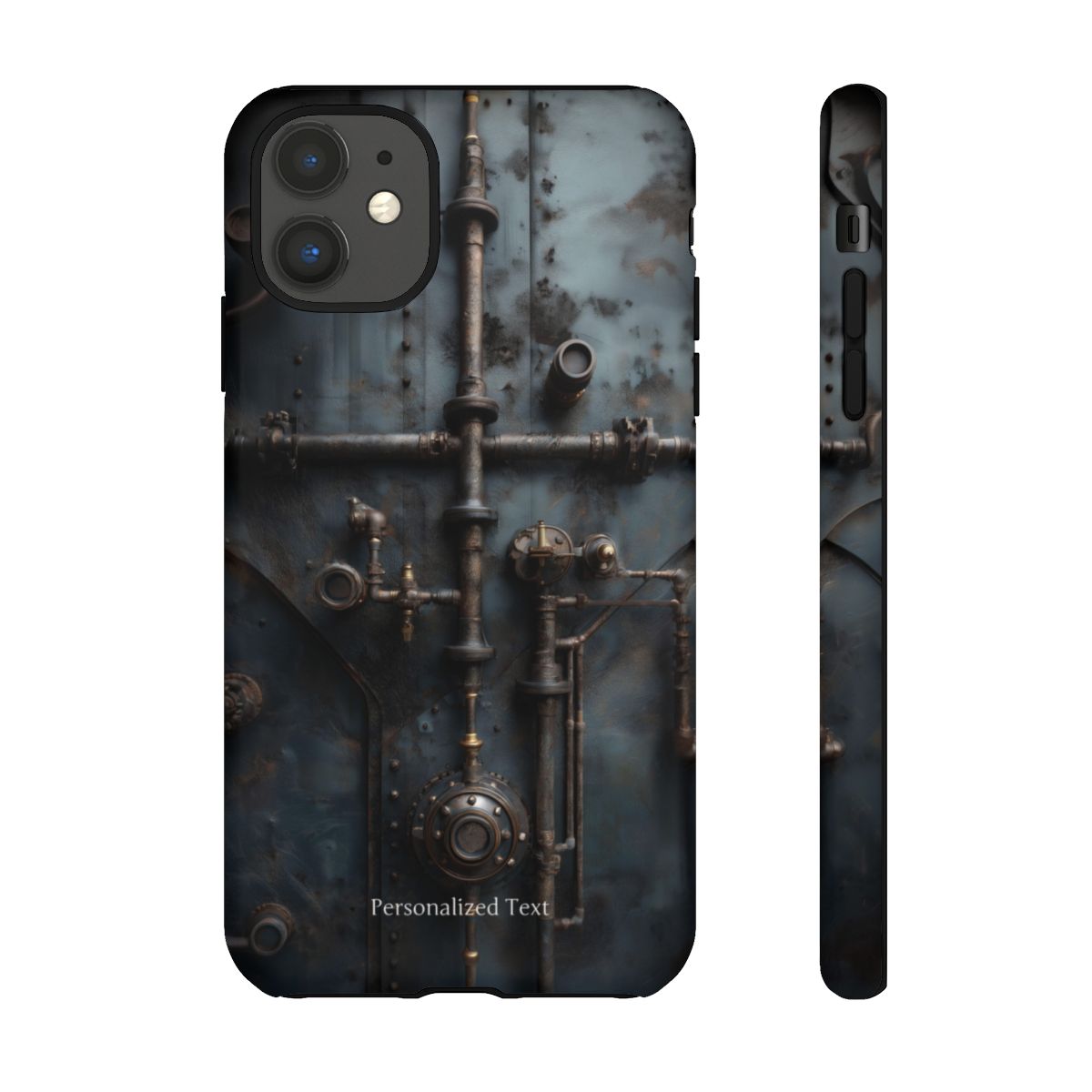 Personalized Steampunk Industrial Pipes Phone Case – Vintage Mechanical Machinery Cover for iPhone, Samsung Galaxy & Google Pixel