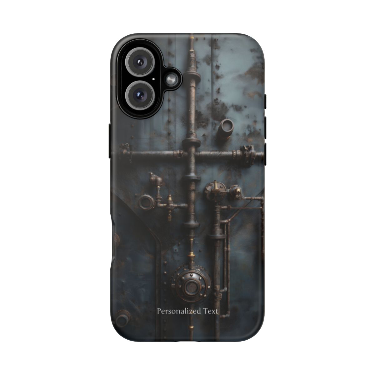 Personalized Steampunk Industrial Pipes Phone Case – Vintage Mechanical Machinery Cover for iPhone, Samsung Galaxy & Google Pixel