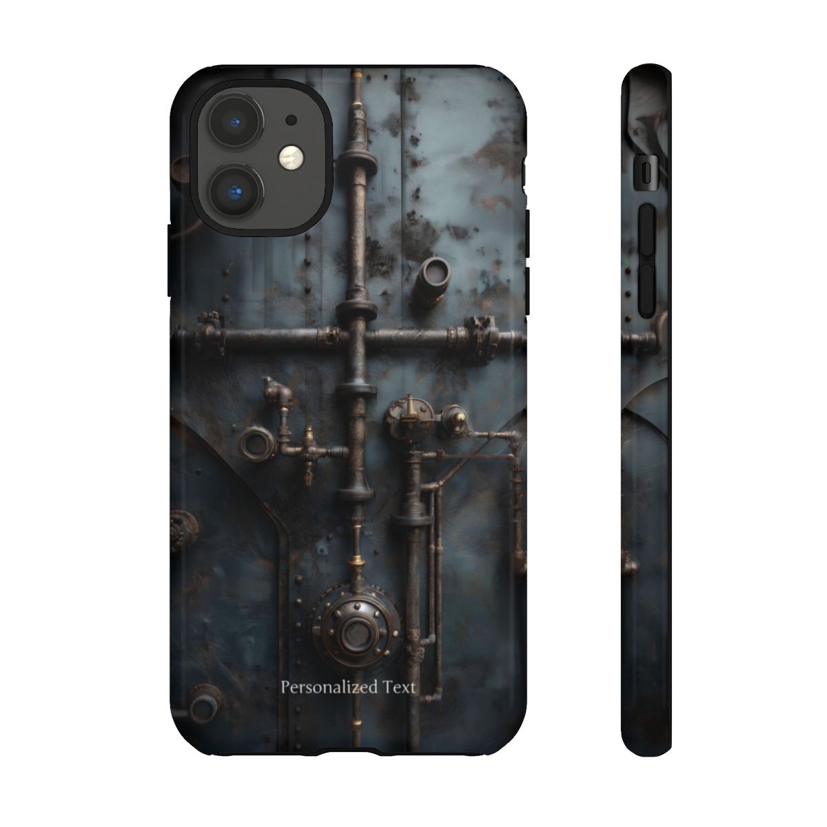 Personalized Steampunk Industrial Pipes Phone Case – Vintage Mechanical Machinery Cover for iPhone, Samsung Galaxy & Google Pixel