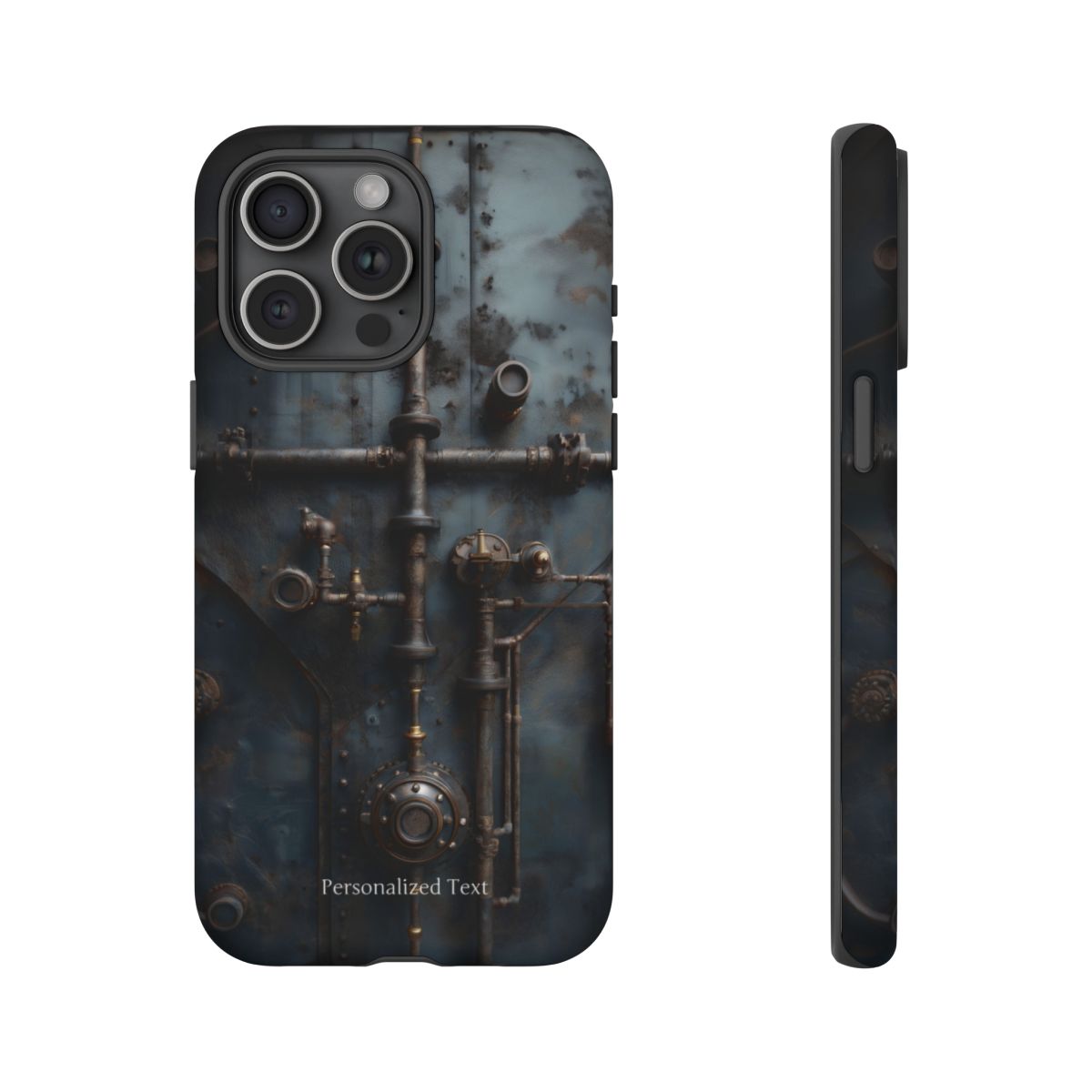 Personalized Steampunk Industrial Pipes Phone Case – Vintage Mechanical Machinery Cover for iPhone, Samsung Galaxy & Google Pixel