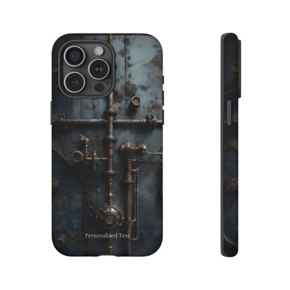 Personalized Steampunk Industrial Pipes Phone Case – Vintage Mechanical Machinery Cover for iPhone, Samsung Galaxy & Google Pixel