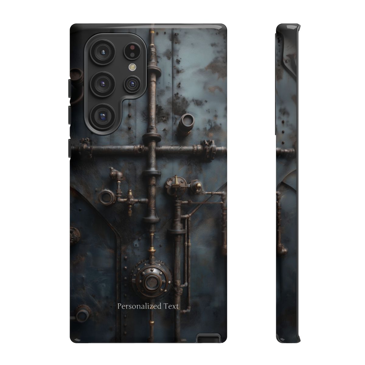 Personalized Steampunk Industrial Pipes Phone Case – Vintage Mechanical Machinery Cover for iPhone, Samsung Galaxy & Google Pixel