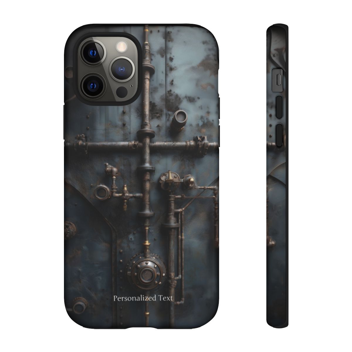 Personalized Steampunk Industrial Pipes Phone Case – Vintage Mechanical Machinery Cover for iPhone, Samsung Galaxy & Google Pixel