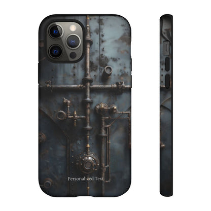Personalized Steampunk Industrial Pipes Phone Case – Vintage Mechanical Machinery Cover for iPhone, Samsung Galaxy & Google Pixel