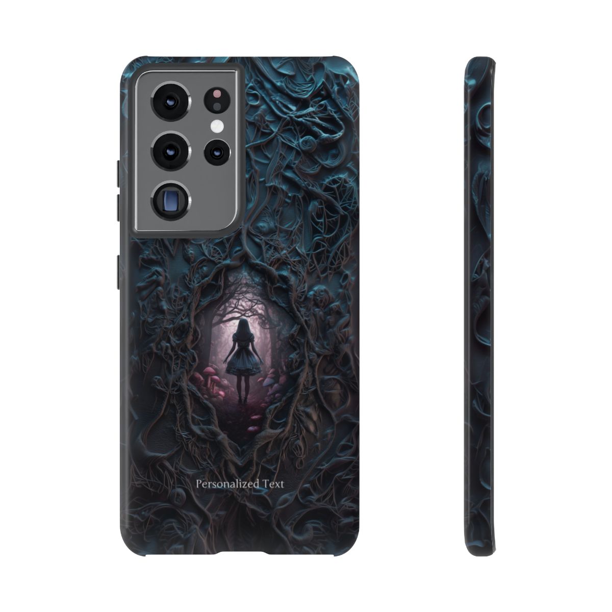 Personalized Dark Enchanted Forest Phone Case – Gothic Fairy Tale Portal Cover for iPhone, Samsung Galaxy & Google Pixel