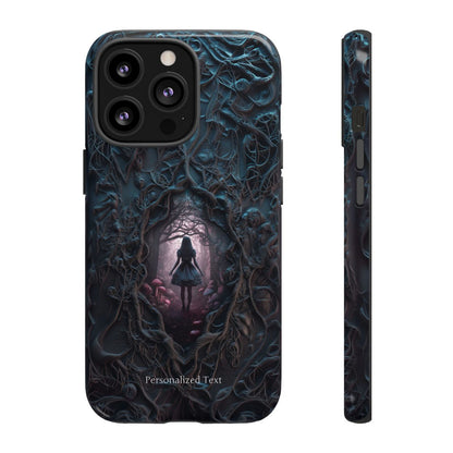 Personalized Dark Enchanted Forest Phone Case – Gothic Fairy Tale Portal Cover for iPhone, Samsung Galaxy & Google Pixel