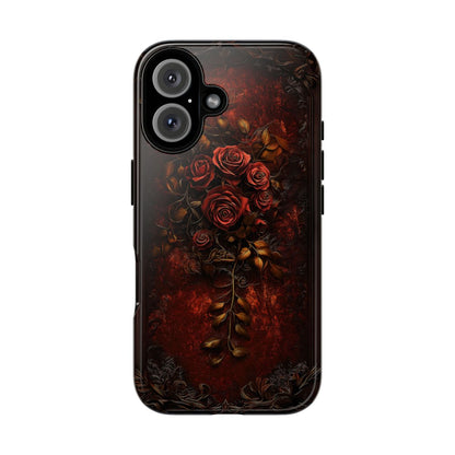 Gothic Red Rose Dark Romance Phone Case