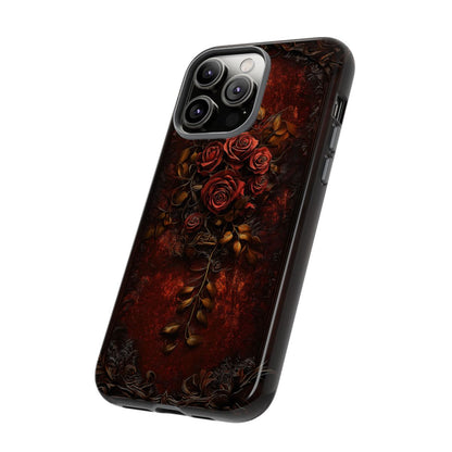 Gothic Red Rose Dark Romance Phone Case