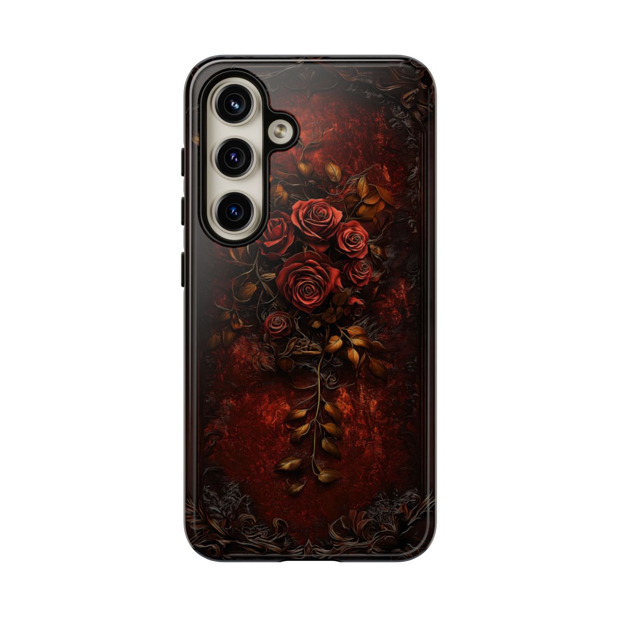 Gothic Red Rose Dark Romance Phone Case