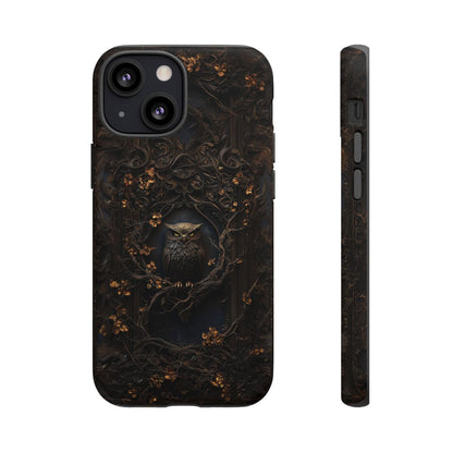 Enchanted Gothic Owl Forest Phone Case