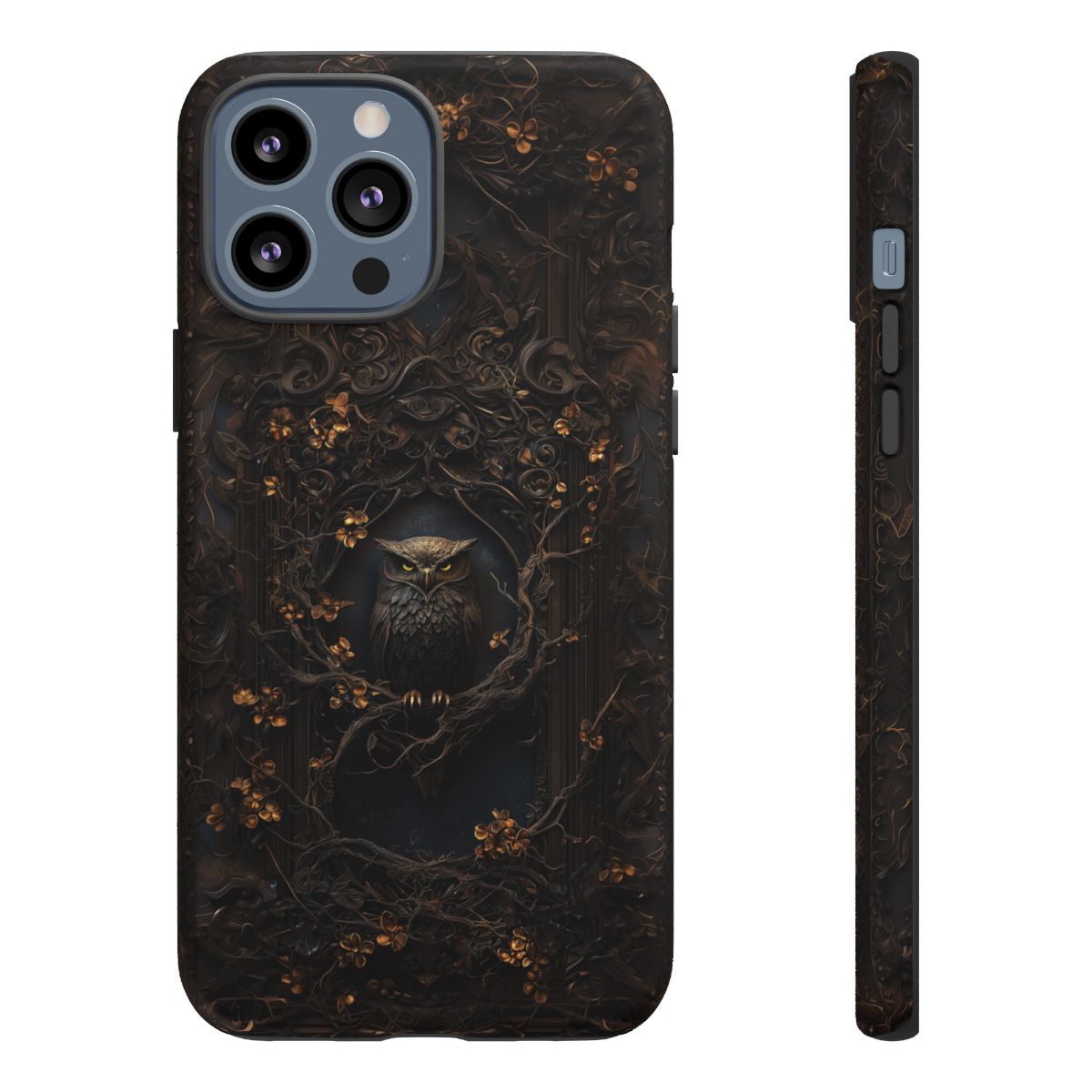 Enchanted Gothic Owl Forest Phone Case