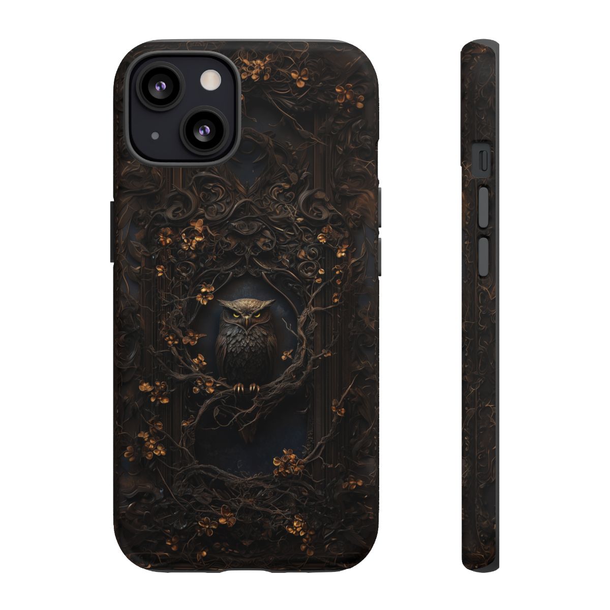 Enchanted Gothic Owl Forest Phone Case